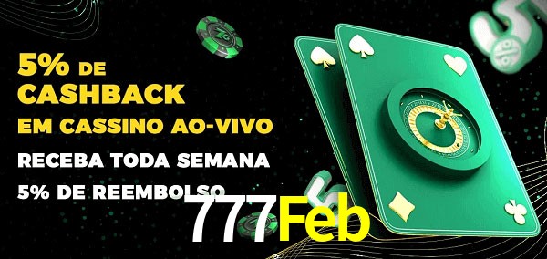 Promoções do cassino ao Vivo 777Feb